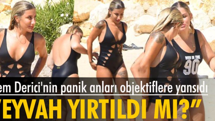 İrem Derici'nin panik anları objektiflere yansıdı