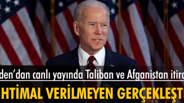 Biden'dan Afganistan ve Taliban açıklaması