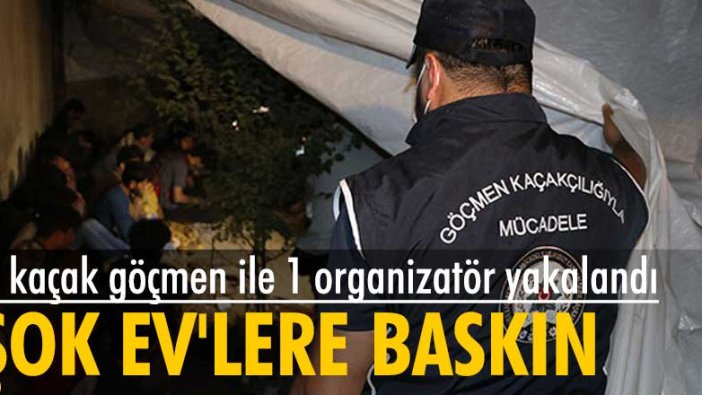 Van'da 'şok ev'lere baskın! 25 kaçak göçmen ile 1 organizatör yakalandı