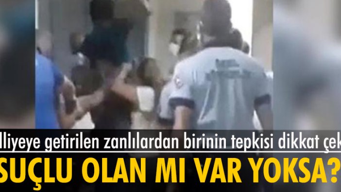 Sağlık çalışanlarını darp ettiği iddia edilen zanlılardan birinin tepkisi: Suçlu olan mı var yoksa?