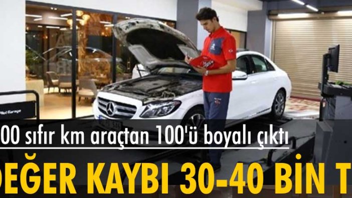 Ekspertize giren 1500 sıfır km araçtan 100'ü boyalı çıktı! Değer kaybı 30-40 bin TL 