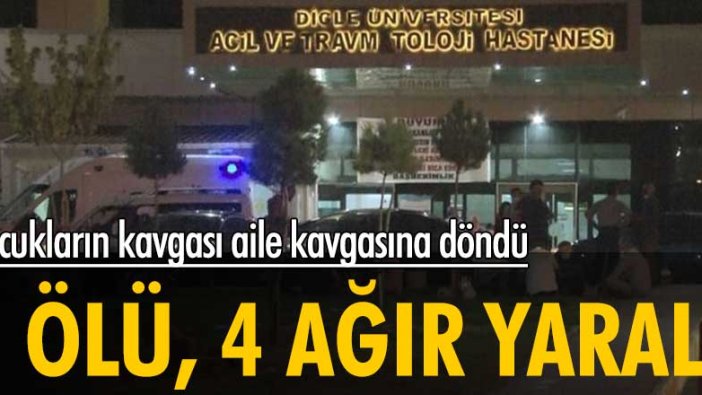 Çocukların kavgası aile kavgasına döndü: 1 ölü, 4 ağır yaralı