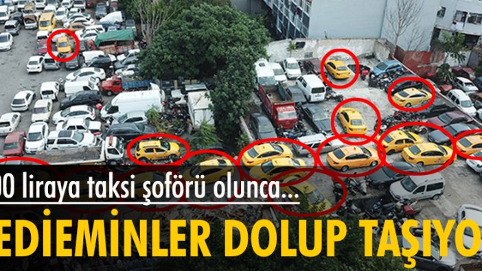 Yediemin otoparkları taksilerle doldu