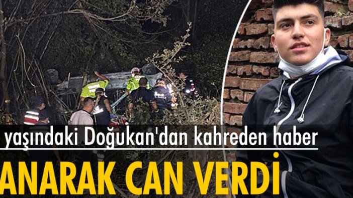 Bartın'da meydana gelen kazada Doğukan Gündoğan yanarak can verdi