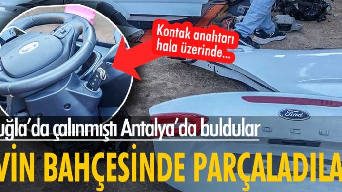 Kontak anahtarı hala üzerinde... Arabayı parçalara ayırdılar!