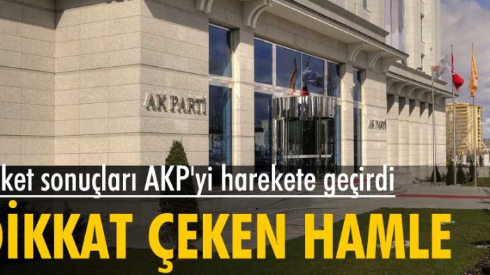 Anket sonuçları AKP'yi harekete geçirdi! Dikkat çeken hamle