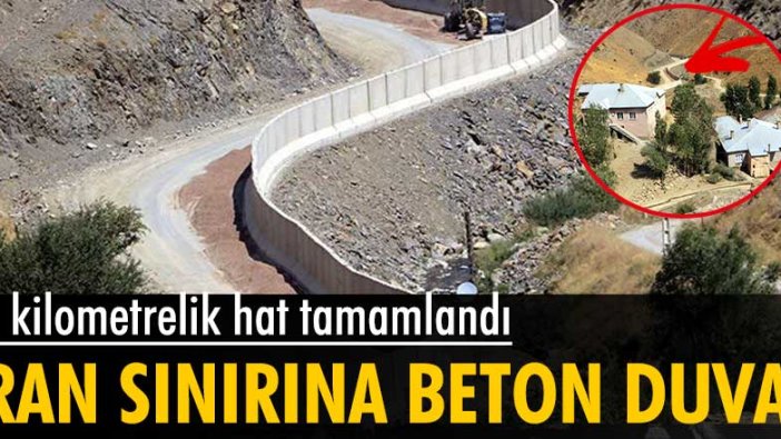 İran sınırına 43 kilometrelik duvar örüldü