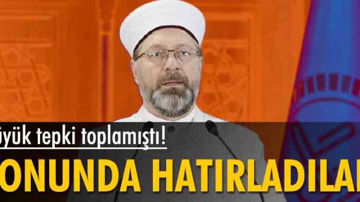 Diyanet bu kez Atatürk'ü hatırladı