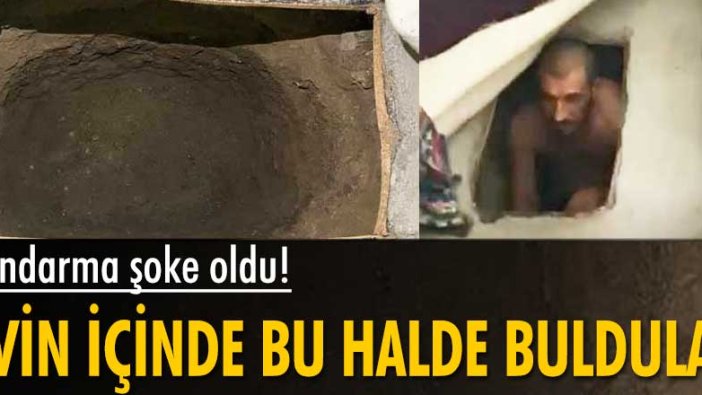 Polislerden kaçabilmek için evin içine kazdığı çukura saklandı