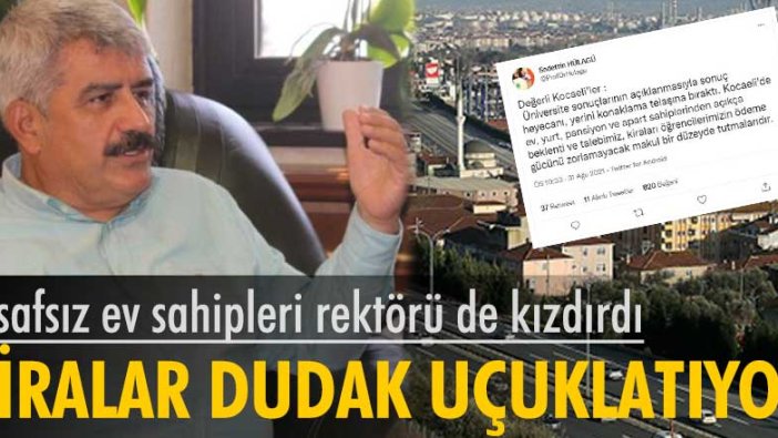 Kira artışı o noktaya geldi ki sonunda rektör devreye girdi