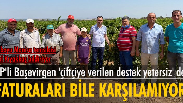 CHP’li Başevirgen, “Çiftçiye Verilen Destek Elektrik faturasını bile karşılamıyor”