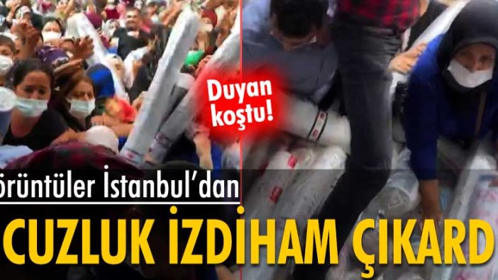 İstanbul'da 50 liralık halı izdihamı!