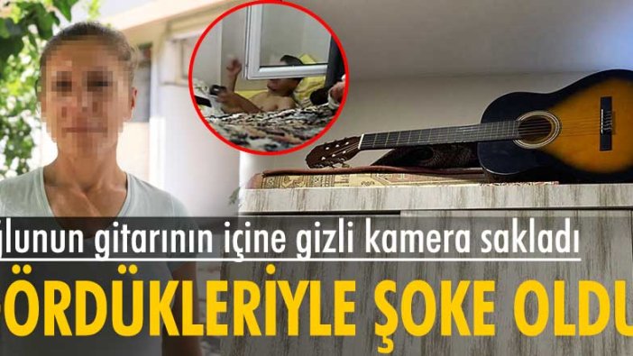 Gitarın içine gizli kamera yerleştirdi, oğlunun uyuşturucu kullandığını tespit etti