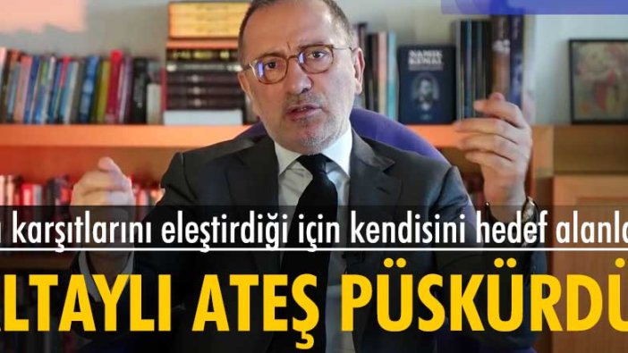 Aşı karşıtlarını eleştirdiği için kendisini hedef alanlara Altaylı, ateş püskürdü