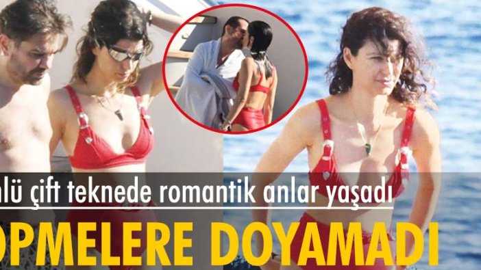 Beren Saat ile Kenan Doğulu'nun teknede tatil keyfi