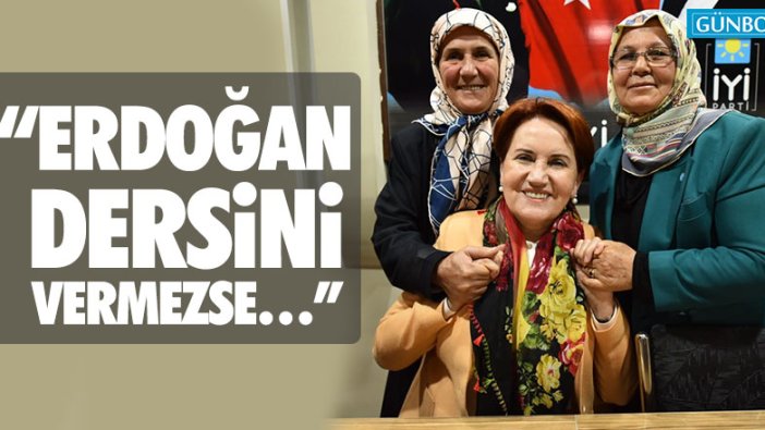 Meral Akşener Safranbolu’da konuştu