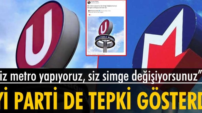 İYİ Parti de tepki gösterdi: "Biz metro yapıyoruz, siz simge değişiyorsunuz"