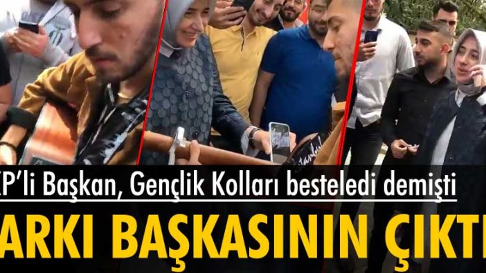 AKP'li Başkan'ın Gençlik Kolları besteledi diyerek Erdoğan'a dinlettiği şarkı Aykut Gürel'e ait çıktı