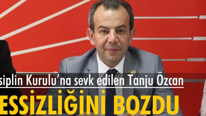 Disiplin Kurulu'na sevk edilen Tanju Özcan'dan ilk açıklama