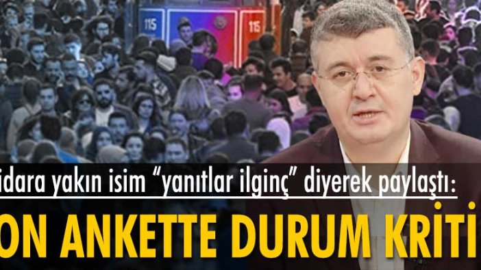İktidara yakın isim anketlerdeki son durumu çekine çekine anlattı