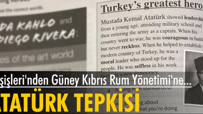 Dışişleri'nden Güney Kıbrıs Rum Yönetimi'ne 'Atatürk' tepkisi