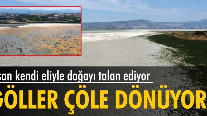 Manisa’daki Marmara Gölü çöle dönüyor!