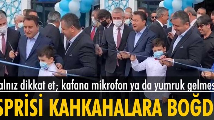 Ali Babacan'ın açılışta yaptığı espri kahkahalara boğdu