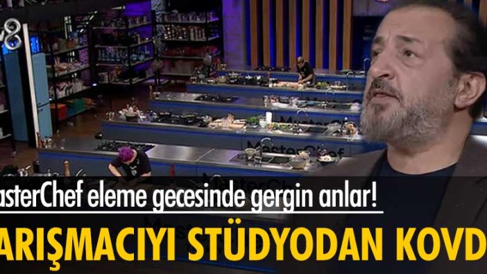 MasterChef eleme gecesinde gergin anlar! Şef Mehmet Yalçınkaya o ismi stüdyodan kovdu