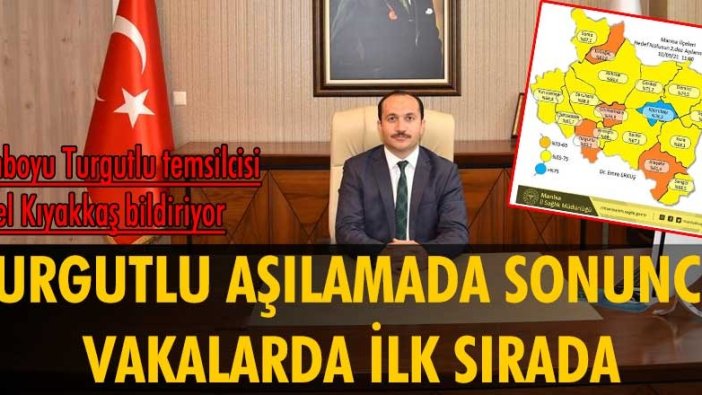 Manisa'nın Turgutlu ilçesi aşılamada sonuncu, vakalarda ilk sırada