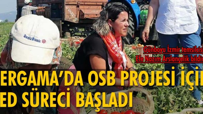 Bergama’da Organize Sanayi Bölgesi projesi için ÇED süreci başladı