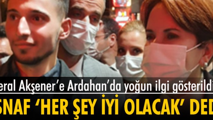 İYİ Parti lideri Meral Akşener, Ardahan'da yoğun ilgiyle karşılandı