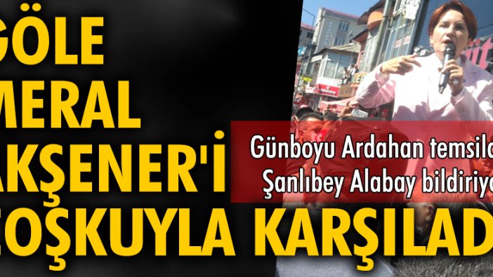 Göle, İYİ Parti Genel Başkanı Meral Akşener'i coşkuyla karşıladı