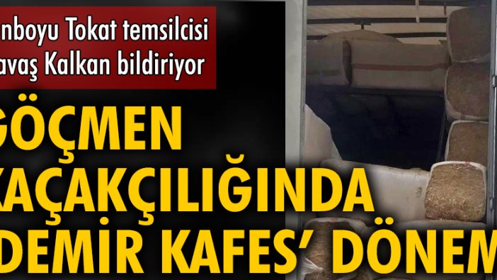 Kaçak göçmenler özel yapılmış demir kafes içinde yakalandı