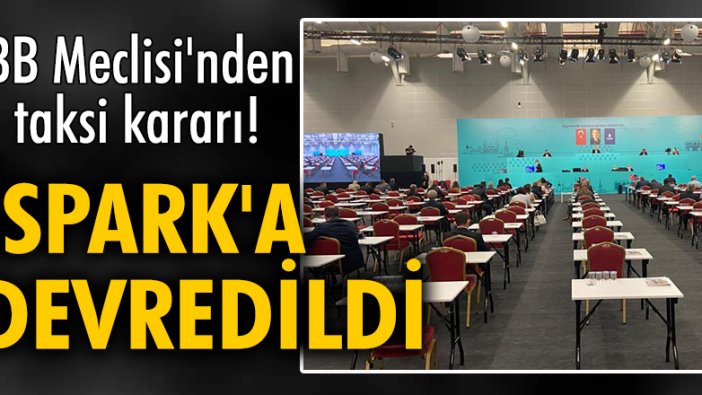 iBB Meclisi'nden taksi kararı! İSPARK'a devredildi