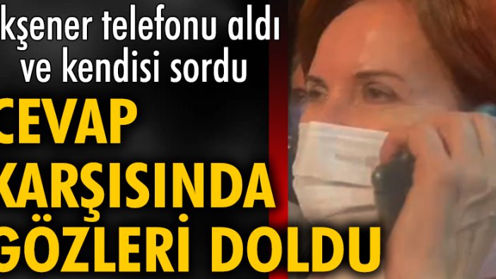 İYİ Parti lideri Akşener bir vatandaşın eşiyle konuştu, gözleri doldu