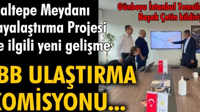 Maltepe Meydanı Yayalaştırma Projesi hakkında flaş gelişme