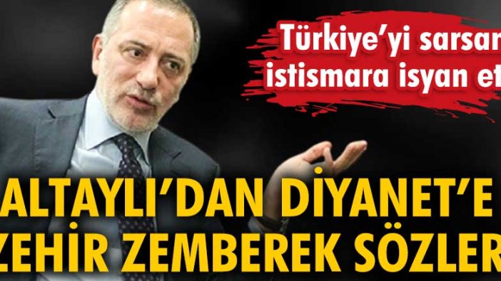 Fatih Altaylı’dan Diyanet'e zehir zemberek sözler!