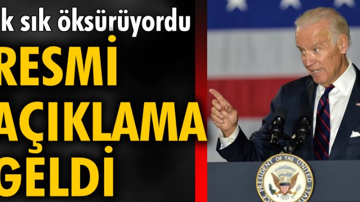 Son zamanlarda sık sık öksüren Biden'ın sağlık durumuyla ilgili açıklama...