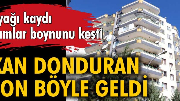 Melik Ejder Çamur'un ayağı kaydı camlar boynunu kesti