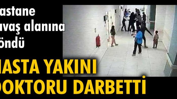 Isparta'da hasta yakını doktoru darbetti