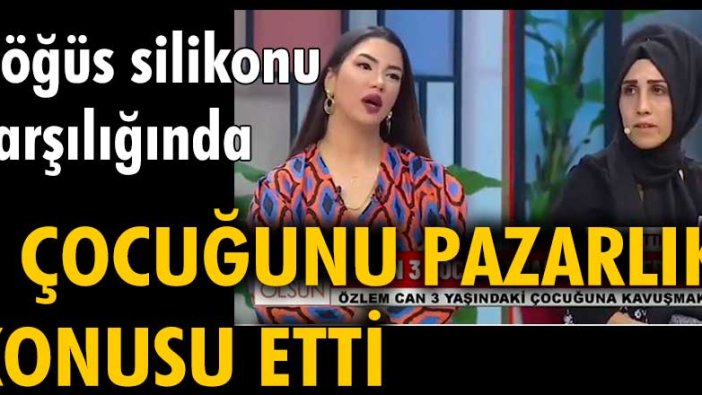 Göğüs silikonu karşılığında 2 çocuğunu pazarlık konusu etmiş