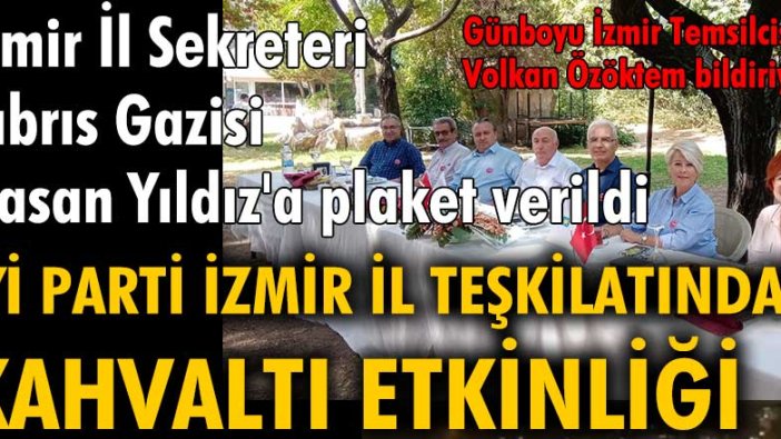 İYİ Parti İzmir İl Teşkilatı'ndan kahvaltı etkinliği