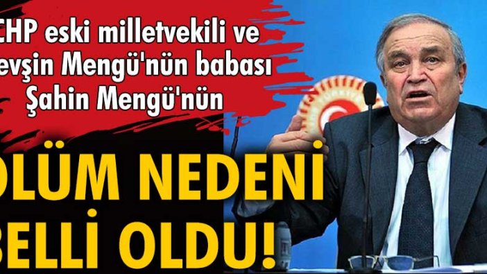 Nevşin Mengü'nün babası Şahin Mengü hayatını kaybetti!