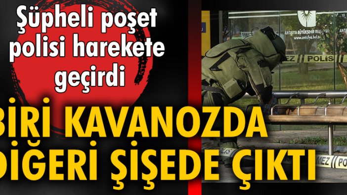 Şüpheli poşet polisi harekete geçirdi