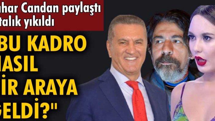 Bahar Candan; Okan Bayülgen ve Mustafa Sarıgül'le fotoğraf paylaşınca...