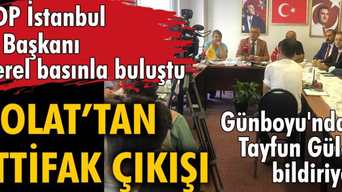 TDP İstanbul İl Başkanı Yusuf Polat yerel basınla buluştu