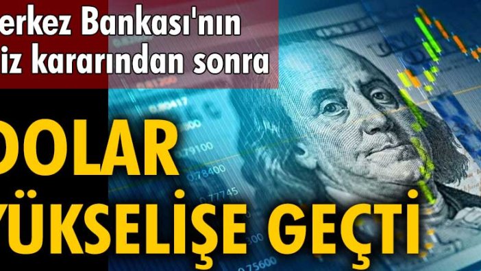 Merkez Bankası'nın faiz kararından sonra dolar yükselişe geçti