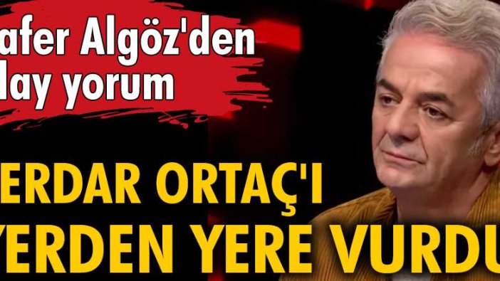 Zafer Algöz'den olay yorum! Serdar Ortaç'ı yerden yere vurdu