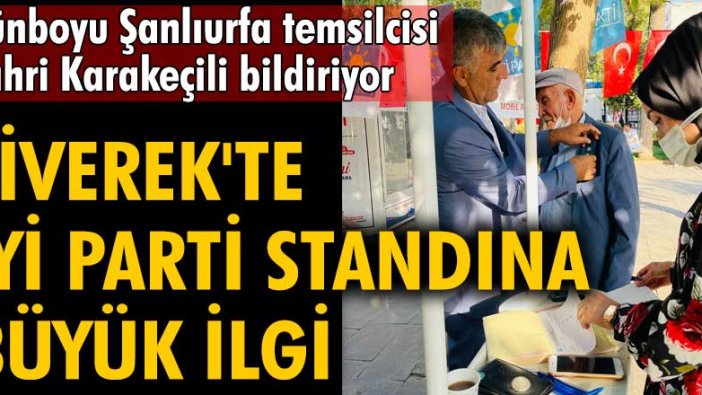 Siverek'te İYİ Parti standına büyük ilgi