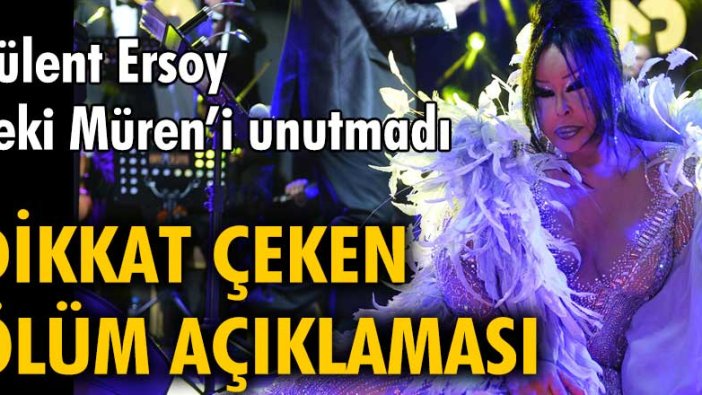 Bülent Ersoy Zeki Müren'i unutmadı. Dikkat çeken ölüm açıklaması